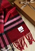 Шарф Burberry Check premium 168x30 см - Burgundy
