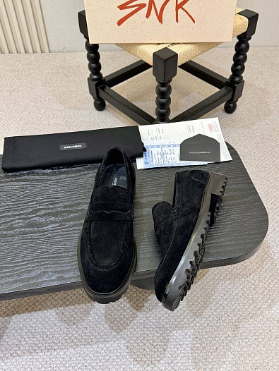 Мужские замшевые лоферы Dolce & Gabbana   