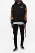 Мужской чёрный костюм Amiri Bones logo-print