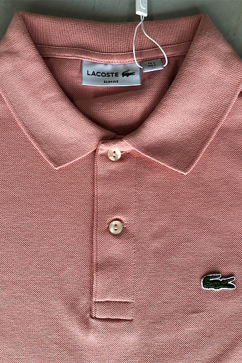 Мужское персиковое поло Lacoste Classic Fit   
