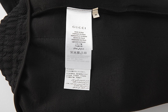 Мужские чёрные шорты Gucci GG Jacquard