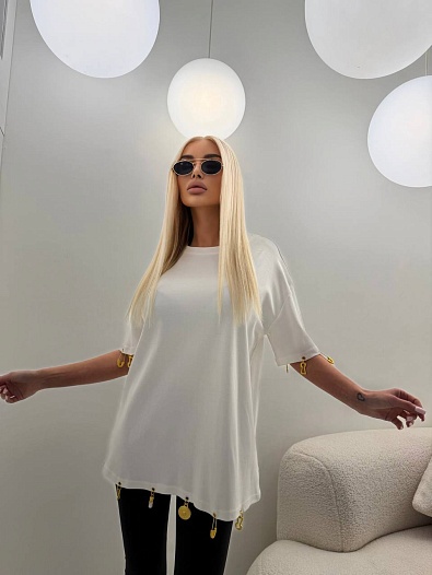 Женская базовая футболка Schiaparelli premium - White   