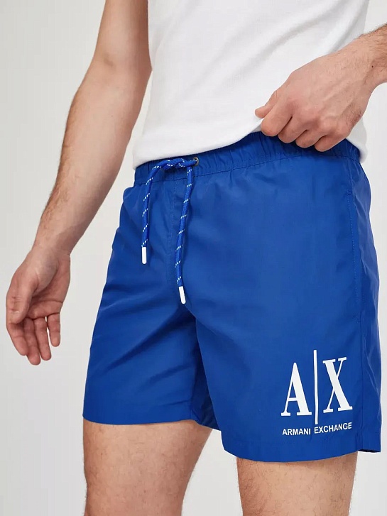 Мужские синие шорты Armani Exchange