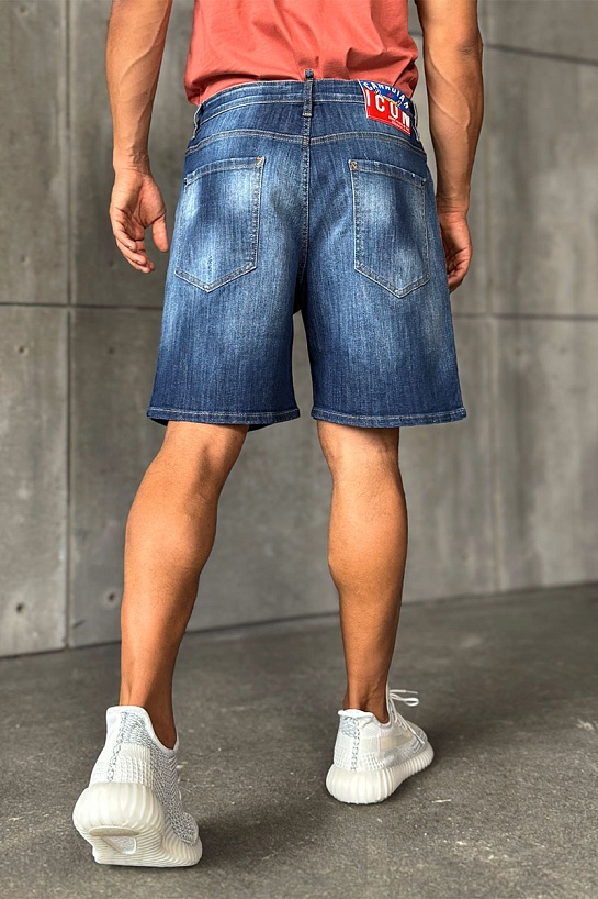 Синие джинсовые шорты Dsquared2 x OVO