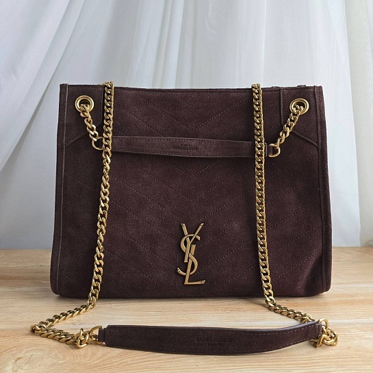 Замшевая сумка Yves Saint Laurent 32x25 см