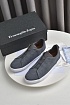 Серые кроссовки Ermenegildo Zegna Triple Stitch Canvas