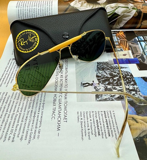 Солнцезащитные очки Ray-Ban Outdorsman - Green / Gold   