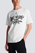 Мужская белая футболка Balmain Star logo-print