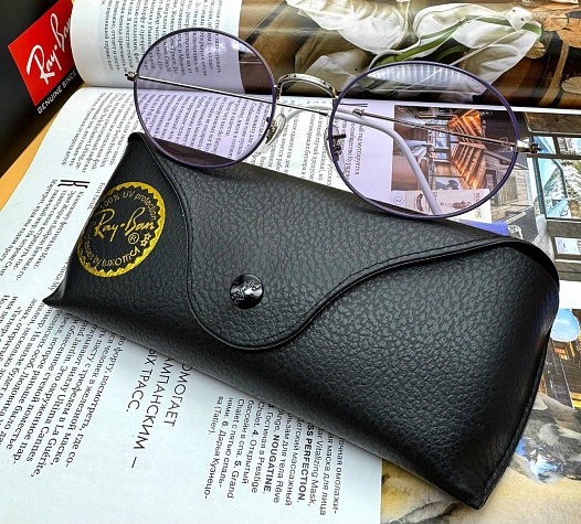 Солнцезащитные очки Ray-Ban Oval Metal - Purple   