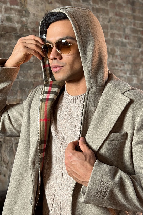 Мужское пальто Burberry London England - Beige