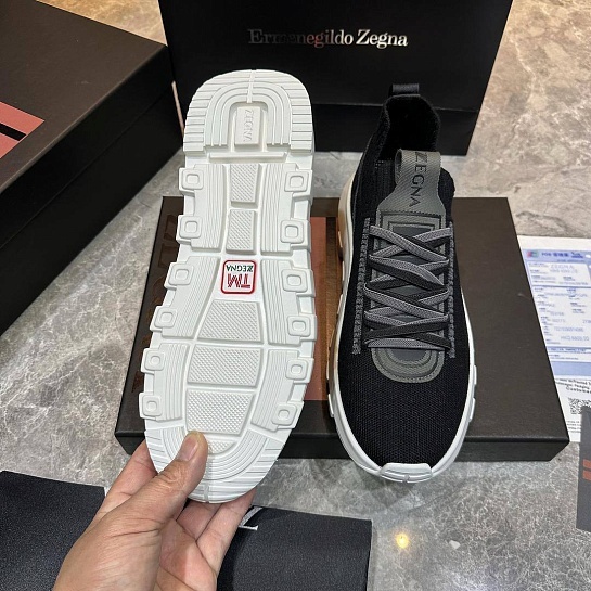 Мужские текстильные кроссовки Ermenegildo Zegna