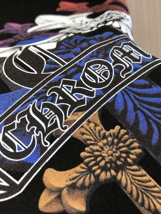 Чёрная оверсайз футболка Chrome Hearts Premium