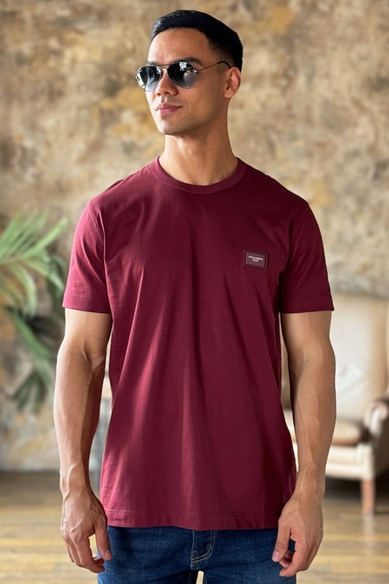 Мужская футболка Dolce & Gabbana Premium - Jujube Red