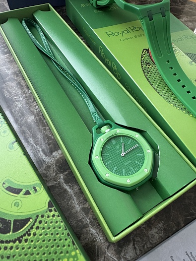 Часы Audemars Piguet × Swatch Royal Pop Green Eight premium   