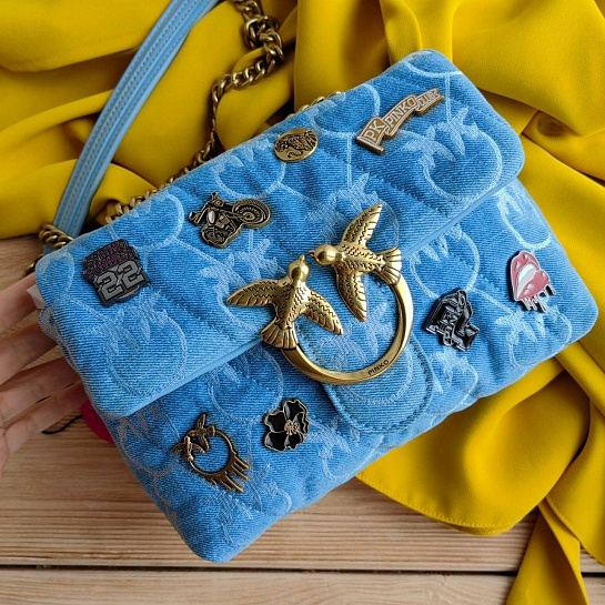 Женская джинсовая сумка Puff 23x17 см