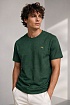 Зелёная мужская футболка Etro embroidered-logo