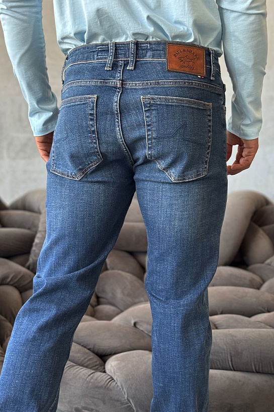 Мужские синие джинсы Paul & Shark regular fit