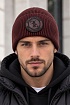 Бордовая шапка Billionaire logo-patch