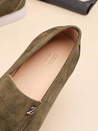 Мужские замшевые лоферы Ermenegildo Zegna   