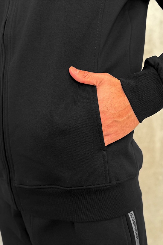 Чёрная кофта на молнии Paul & Shark