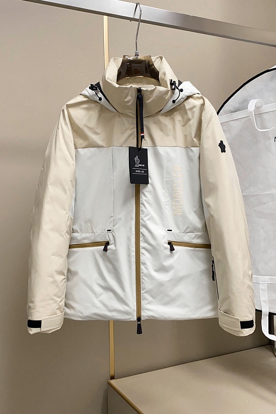 Пуховик Moncler Grenoble Fussen Ski - White / Beige