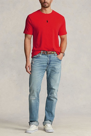 Футболка Polo Ralph Lauren красного цвета   