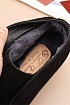 Замшевые лоферы с мехом Loro Piana Open Walk - Black