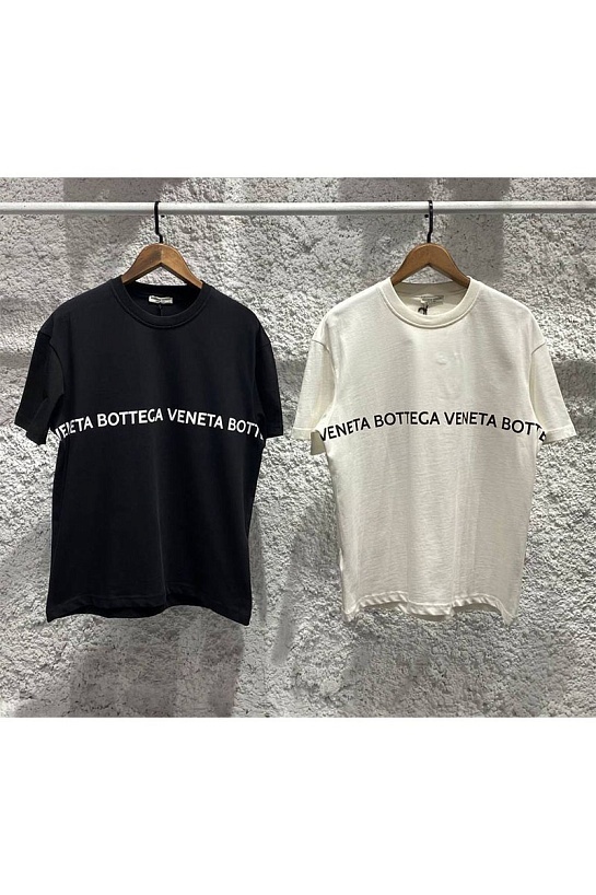 Чёрная оверсайз футболка Bottega Veneta