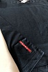 Тёмно-синяя мужская футболка Prada embossed logo