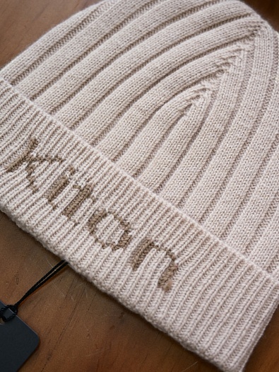 Кашемировая шапка Kiton premium - Beige   