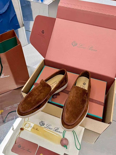 Женские заишевые лоферы Loro Piana Summer Walk premium   