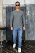 Мужская кофта Hugo Boss серого цвета