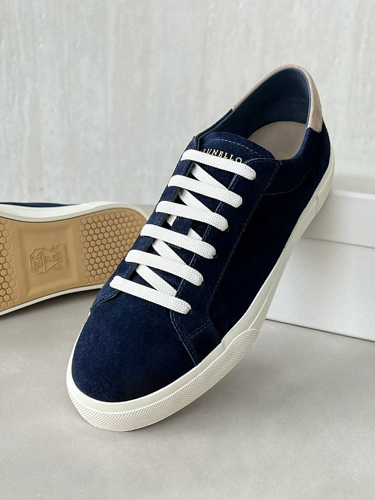 Мужские замшевые кроссовки Brunello Cucinelli 