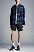 Мужские чёрные шорты Moncler logo-patch