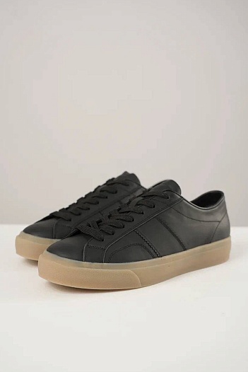 Кожаные кроссовки Tom Ford Cambridge - Black   