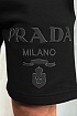 Мужские шорты Prada Milano logo-print - Black