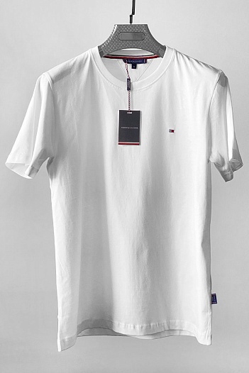 Мужская белая футболка Tommy Hilfiger   
