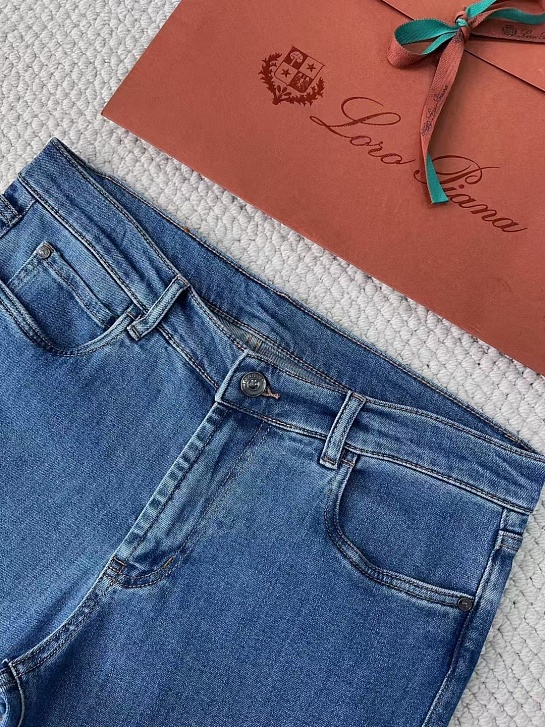 Мужские синие джинсы Loro Piana Premium