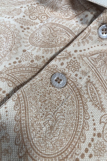 Классическое мужское поло Etro бежевого цвета   