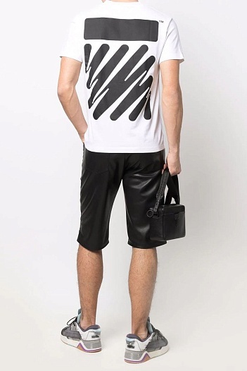 Оверсайз футболка Off-White Wave Diag print - White   