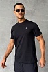 Мужская футболка Yves Saint Laurent logo-embroidered - Black