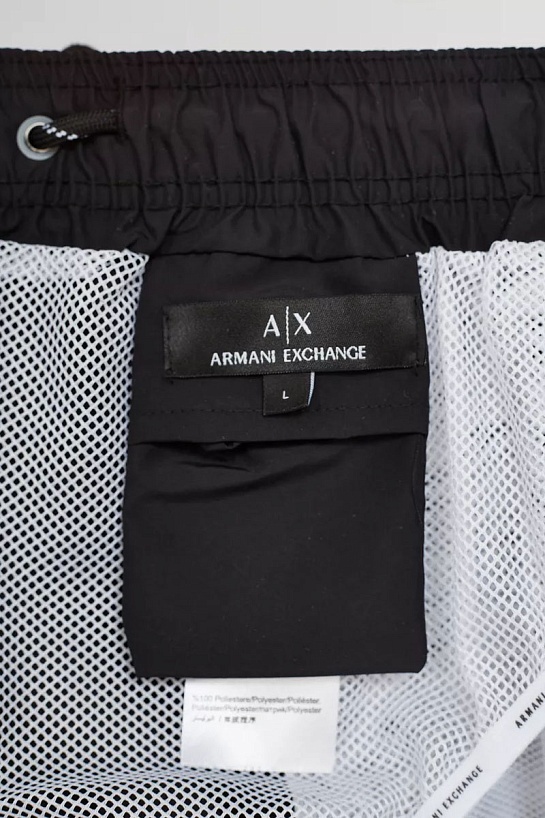 Мужские чёрные шорты Armani Exchange