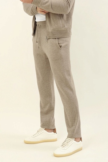Бежевые спортивные штаны Loro Piana premium   