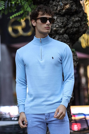 Мужская кофта Polo Ralph Lauren half-zip - Blue   