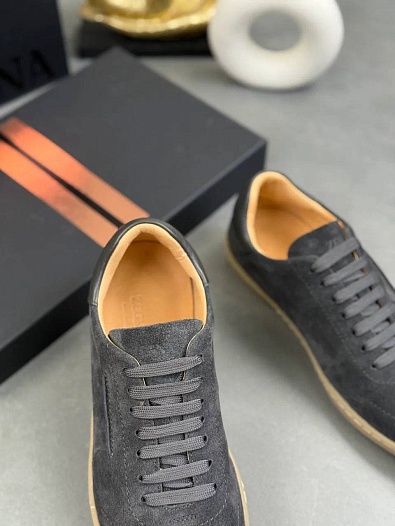 Мужские замшевые кроссовки Zegna "232"   