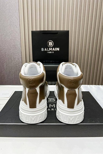 Кожаные кроссовки Balmain Paris High-Top   