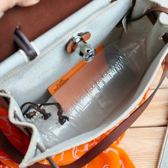 Женская сумка Hermes HerBag 30x26 см - Brown