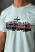 Мужская футболка бирюзового цвета Stone Island