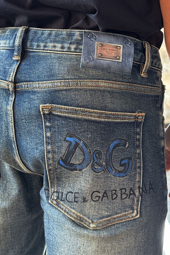 Мужские синие джинсы Dolce & Gabbana Premium
