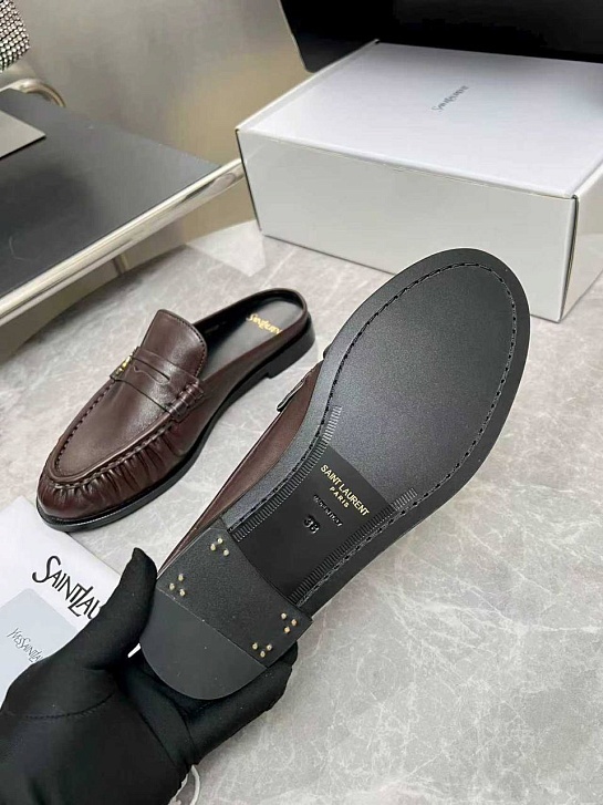 Женские кожаные мюли Yves Saint Laurent premium